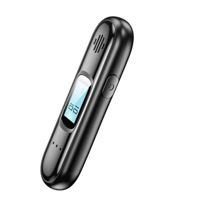 Portable Digital Breathalyzer for Alcohol Detection and Safety - compact black handheld breathalyzer with LCD display for quick self-assessment