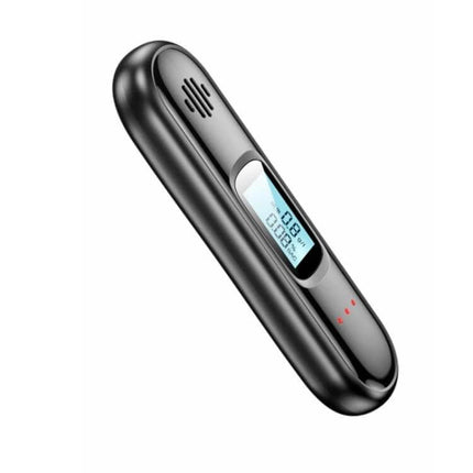 Portable Digital Breathalyzer for Alcohol Detection and Safety with compact black design and LCD readout for quick breath alcohol checks