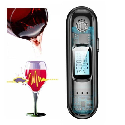 Portable Digital Breathalyzer for Alcohol Detection and Safety - compact digital breath alcohol tester with LCD, for quick post-social gathering safety checks