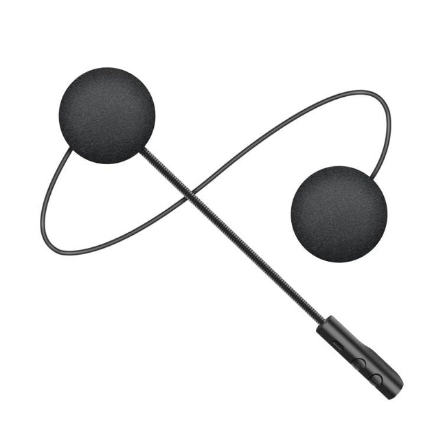 Bluetooth Headset for Motorcycle Riders with Hands-Free Calling - black dual speakers, boom mic and Bluetooth 5.0 for hands-free calls and music