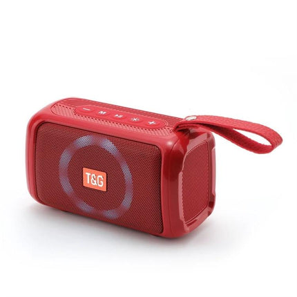 TG Portable Bluetooth Speaker Splash Resistant For Outdoor And Home compact red IPX5 splash resistant speaker with strap