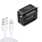 US Plug +  8 Pin Cable / Black