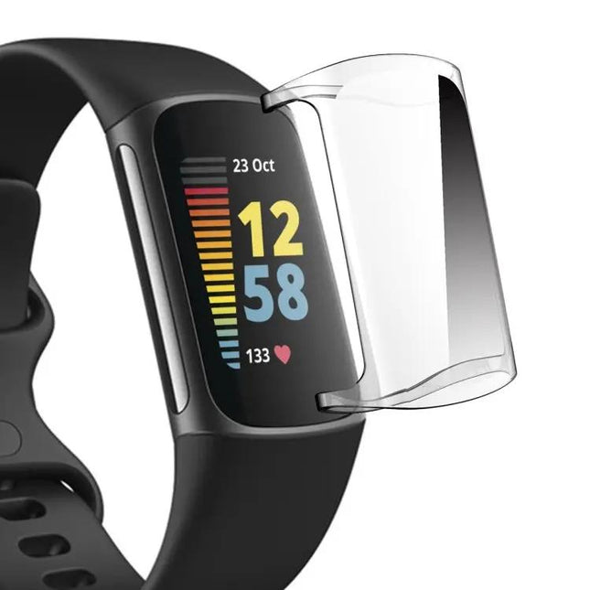 Fitbit Charge 5 And 6 Soft TPU Clear Full Coverage Case