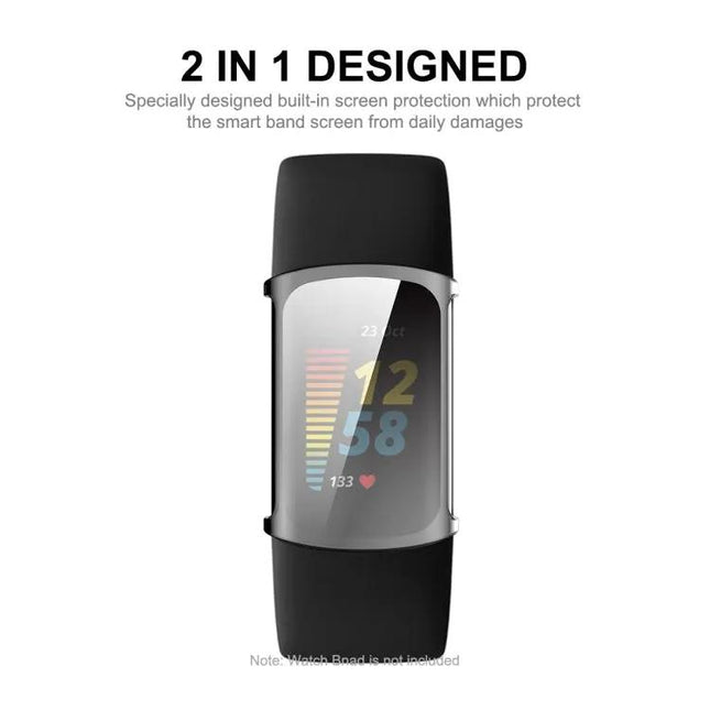 Fitbit Charge 5 And 6 Soft TPU Clear Full Coverage Case