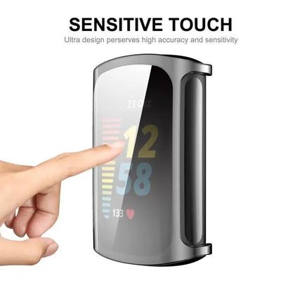 Fitbit Charge 5 And 6 Soft TPU Clear Full Coverage Case