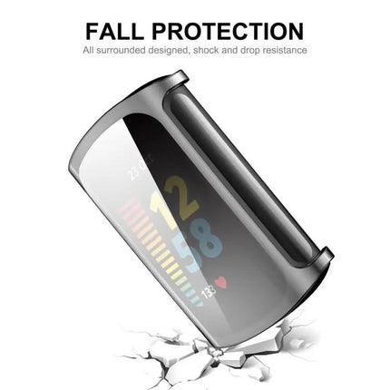 Fitbit Charge 5 And 6 Soft TPU Clear Full Coverage Case