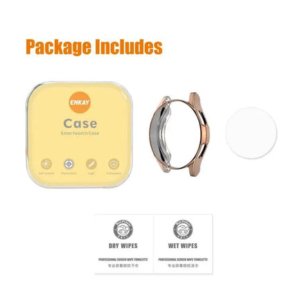 TPU Clear Case Tempered Glass For Galaxy Watch4 Classic 42mm
