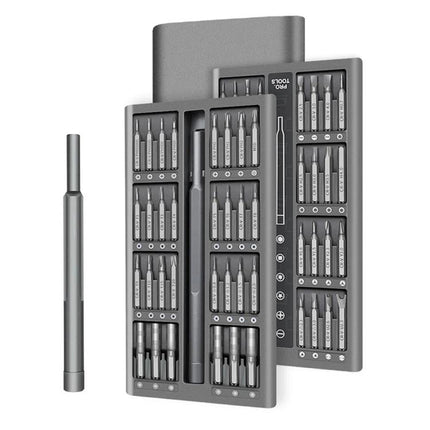 Versatile 63-in-1 Screwdriver Set for Electronics Maintenance - compact case with alloy handle, magnetic driver and CR-V steel bits for smartphone and laptop repair