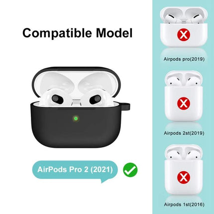 ENKAY Silicone Case Protects Earbuds in Daily Activities - durable silicone case for AirPods Pro 2 (2021) fit and dust-proof