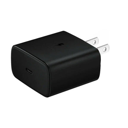 USB-C Charger for Daily Device Powering at Home and Travel black compact wall adapter with foldable prongs, USB-C port for smartphone and tablet charging
