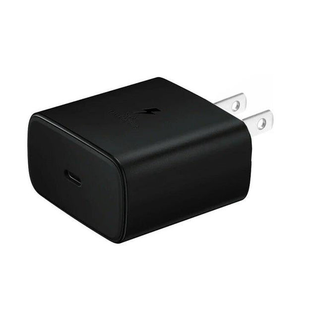 USB-C Charger for Daily Device Powering at Home and Travel black compact wall adapter with foldable prongs, USB-C port for smartphone and tablet charging