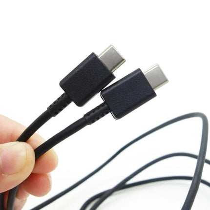 XJ-69 Type-C Cables for Daily Phone Charging Essentials - pack of five black Type-C to Type-C charging and data transfer cables