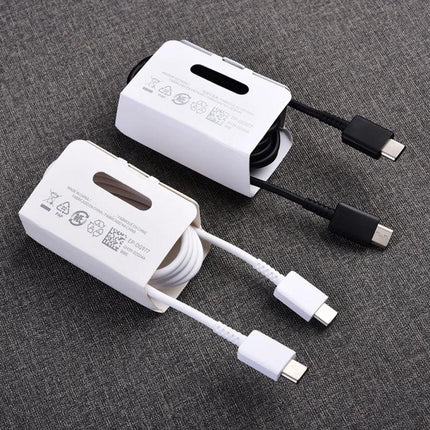 XJ-69 Type-C Cables for Daily Phone Charging Essentials pack of five braided Type-C to Type-C cables in black and white for reliable everyday charging