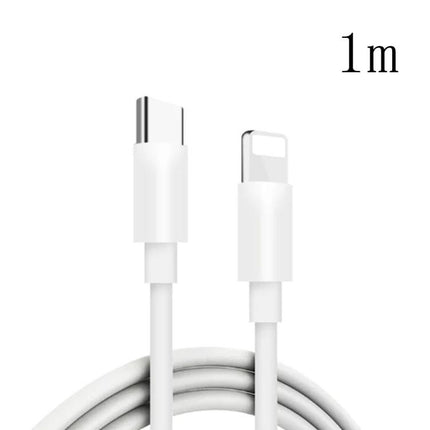Reliable USB-C to Lightning Cable for Everyday iPhone Use - 1m white cable for fast charging and data sync