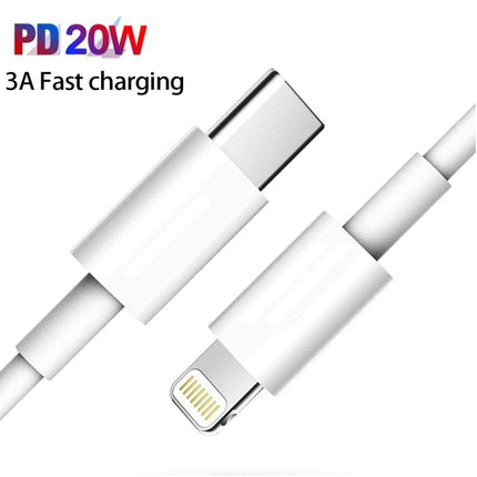 Reliable USB-C to Lightning Cable for Everyday iPhone Use - white 20W PD fast charging cable for iPhone and iPad, USB-C to Lightning connector