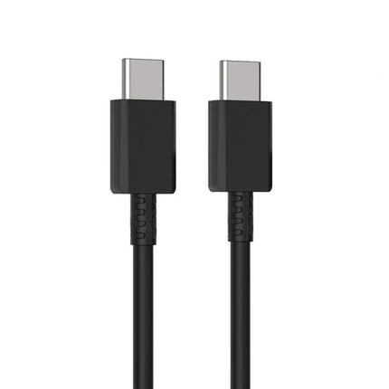 USB-C Cable for Daily Device Charging at Home or Travel — 1m black USB-C to USB-C charging and data cable