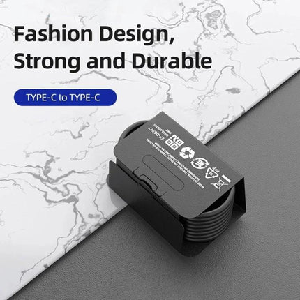 USB-C Cable for Daily Device Charging at Home or Travel – 1m Type-C to Type-C durable charging and data cable, compact travel-friendly design
