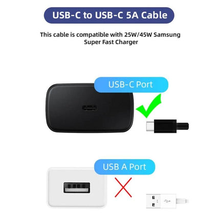 USB-C Cable for Daily Device Charging at Home or Travel - 1m USB-C to USB-C cable compatible with fast chargers for phone and tablet