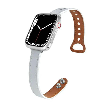 Leather Replacement Watch Band for Apple Watch 38-45mm