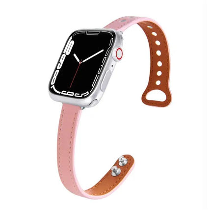 Leather Replacement Watch Band for Apple Watch 38-45mm