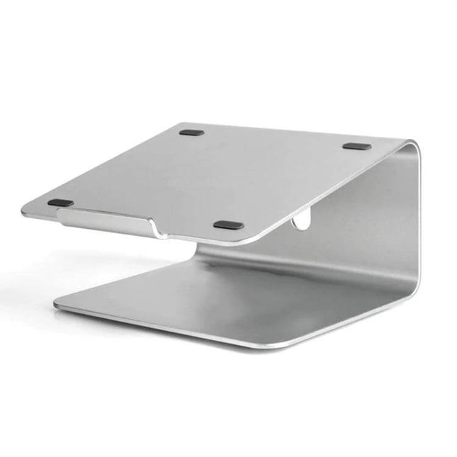 Aluminum Adjustable Laptop Stand for 11-17 Inch Laptops - sleek aluminum ergonomic riser for better viewing and typing
