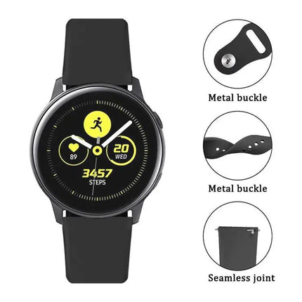 20mm Silicone Watch Band Compatible Samsung Huawei Xiaomi