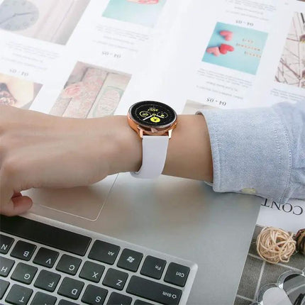 22mm Silicone Watch Band Monochrome Adjustable Fit 150-200mm