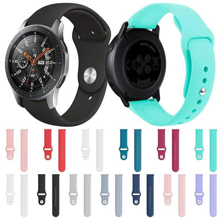 22mm Silicone Watch Band Monochrome Adjustable Fit 150-200mm