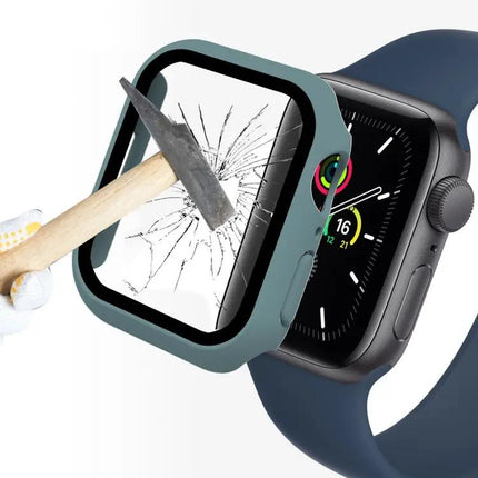 ENKAY 2-in-1 PC Frame 9H Tempered Glass Apple Watch 45mm