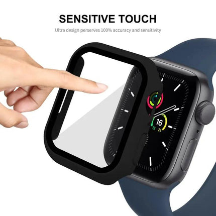 ENKAY 2-in-1 PC Frame 9H Tempered Glass Apple Watch 45mm