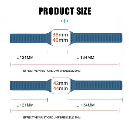 Silicone Magnetic Adjustable Band For Apple Watch 38/40/41mm