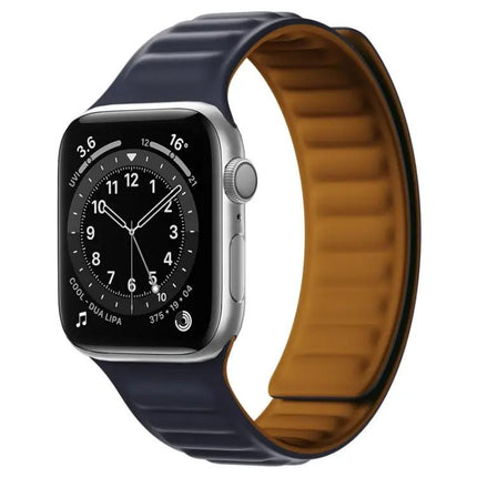 Silicone Magnetic Apple Watch Band Adjustable 42/44/45mm | Syndmart