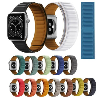 Silicone Magnetic Apple Watch Band Adjustable 42/44/45mm | Syndmart