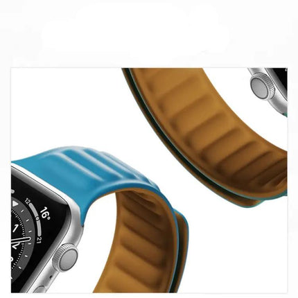 Silicone Magnetic Apple Watch Band Adjustable 42/44/45mm | Syndmart