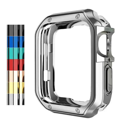 Electroplated TPU Shockproof Apple Watch Case 1-7 SE 38-45mm