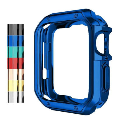 Electroplated TPU Shockproof Apple Watch Case 1-7 SE 38-45mm