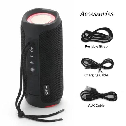 T And G Portable Weather Resistant Bluetooth Speaker For Outdoor Use compact waterproof speaker with strap and cables