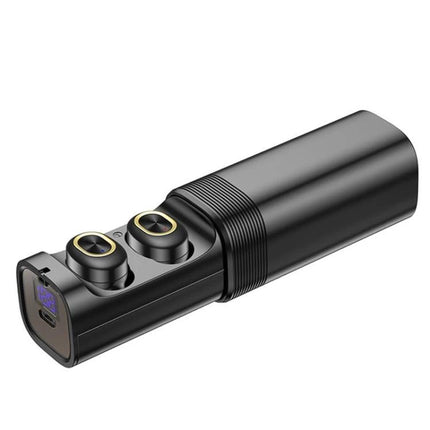 T And G True Wireless Earbuds With LED Battery Case compact Bluetooth 5.0 earbuds with LED display and IPX4 splash resistance