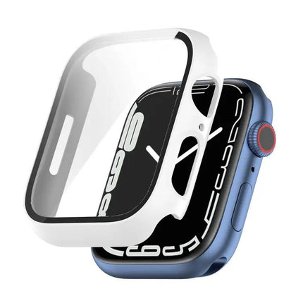 Shockproof PC Case Glass Fits Apple Watch 41/45mm