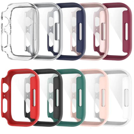 Shockproof PC Case Glass Fits Apple Watch 41/45mm