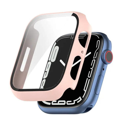Shockproof PC Case Glass Fits Apple Watch 41/45mm