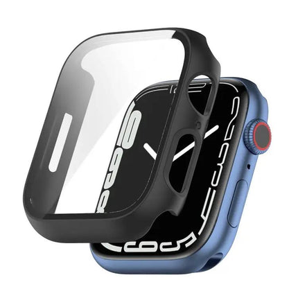 Shockproof PC Case Glass Fits Apple Watch 41/45mm