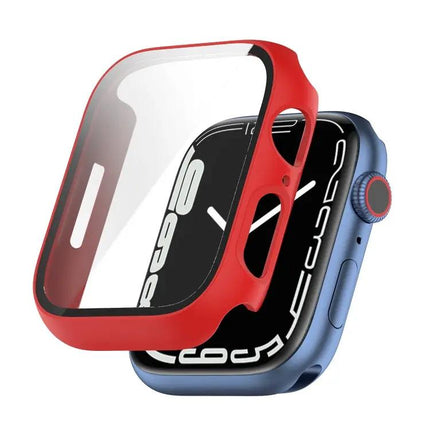 Shockproof PC Case Glass Fits Apple Watch 41/45mm