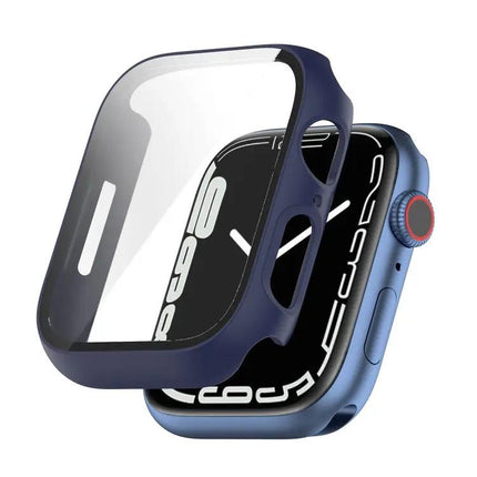 Shockproof PC Case Glass Fits Apple Watch 41/45mm