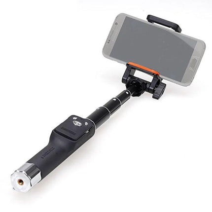 Selfie Stick for Capturing Everyday Moments with Phones - black adjustable pole with phone clamp for steady travel and family vlogs