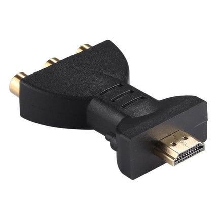 Gold-Plated HDMI to RCA Video Adapter for DVD and Projectors – 24K gold-plated HDMI to 3 RCA converter for connecting DVD players and projectors