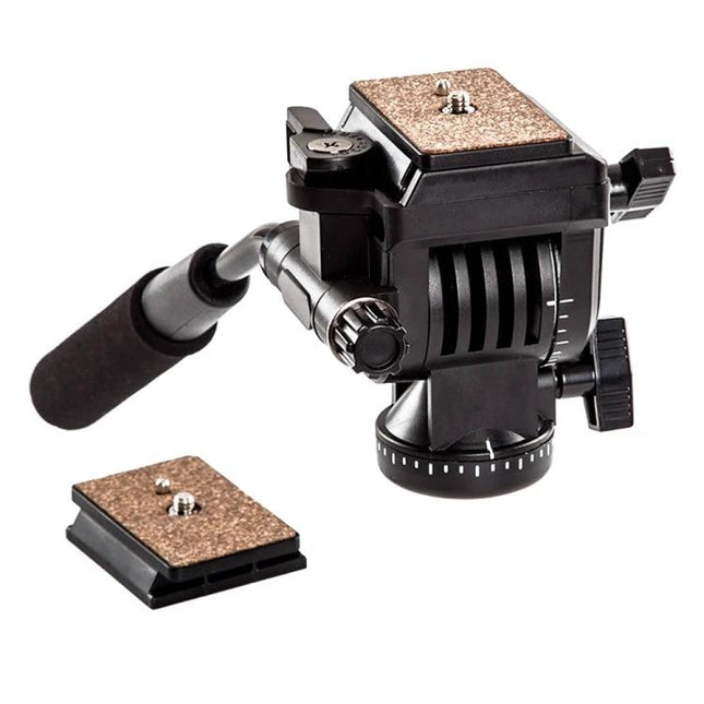 Yunteng Heavy Duty Tripod with Fluid Head for Video – fluid head with pan handle and quick-release plate for smooth panning and tilting