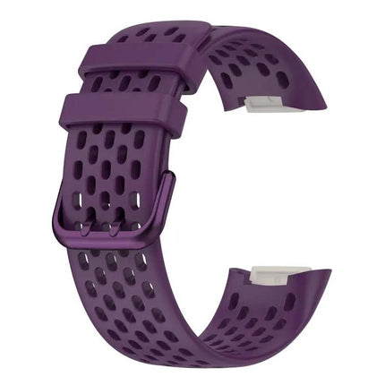 Silicone Breathable Watch Band For Fitbit Charge 5