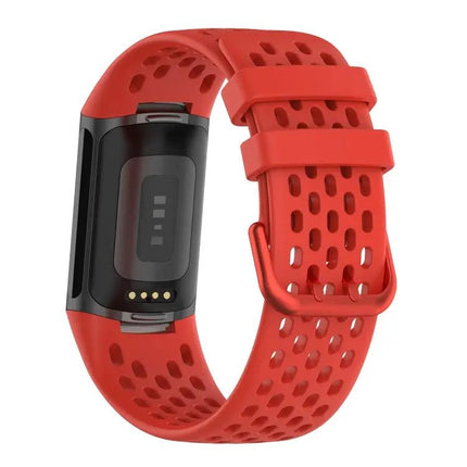 Silicone Breathable Watch Band For Fitbit Charge 5
