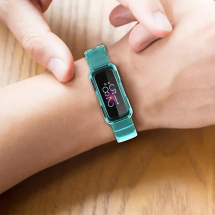 Transparent Silicone Integrated Watch Band For Fitbit Luxe